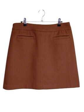 LOFT Brown Mini A-Line Skirt